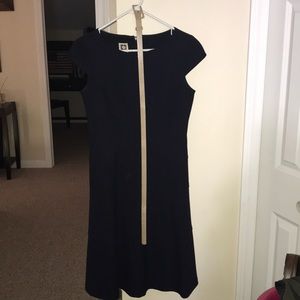 Navy blue Anne Klein A line dress